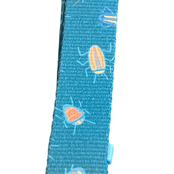 Top Paw Nylon Dog Pet Collar Blue Teal Bugs Size Large NWT D Ring Adjustable - Picture 2 of 4